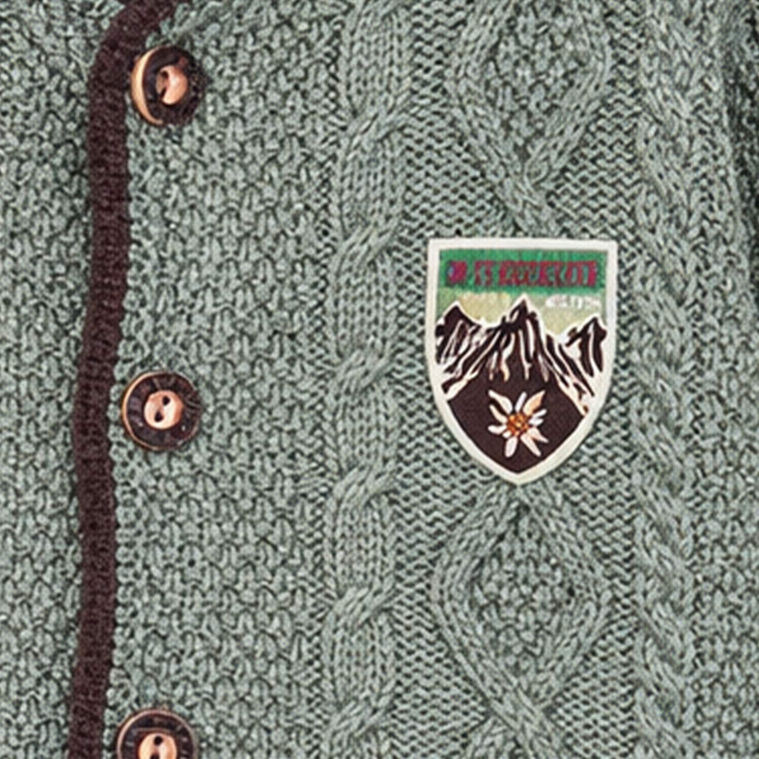 BONDI Trachtenjacke Baby Jungen Strickjacke 91785, Kiwi