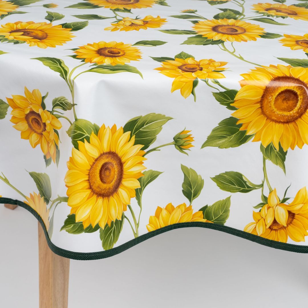 laro Tischdecke 160cm runde Wachstuchtischdecke Saum-Eingefasst – Bild 4 von 5