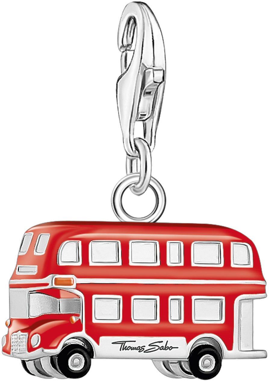 THOMAS SABO Charm-Einhänger roter LONDON Bus