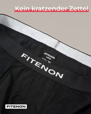 FITENON Boxershorts Herren Unterhosen, Unterwäsche, ohne kratzenden Zettel, Baumwolle (6 er Set) mit Logo-Elastikbund
