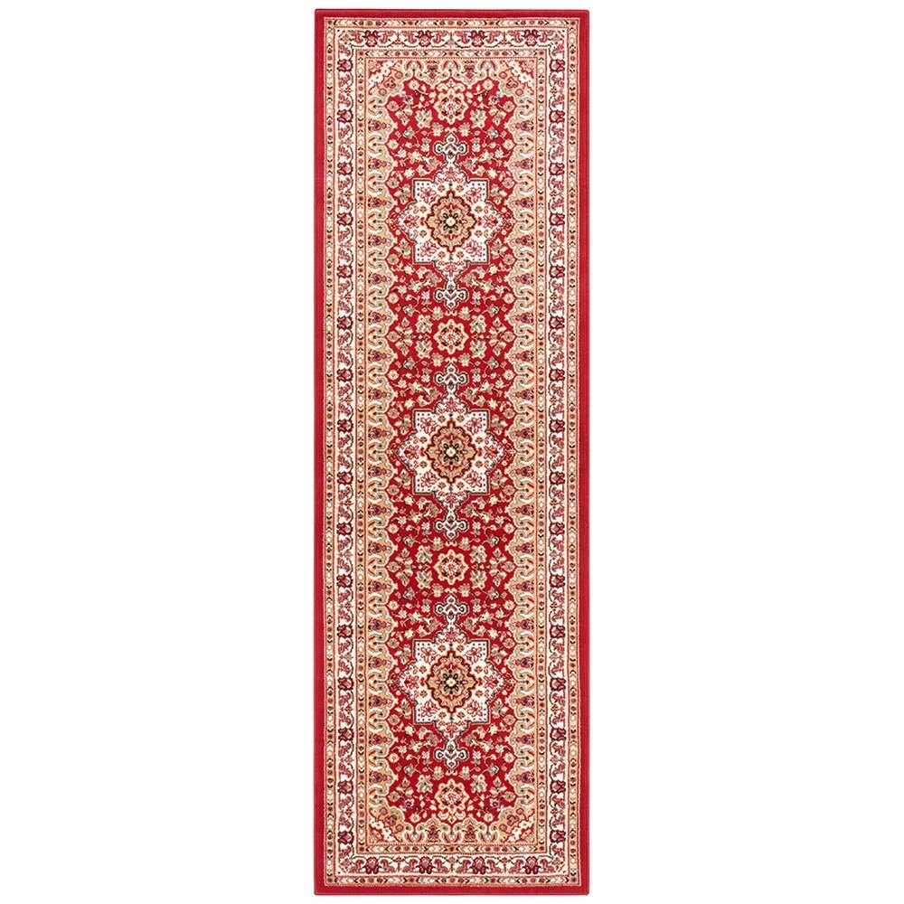 NOURISTAN Teppich Orientalischer Kurzflor Teppich Parun Täbriz Rot, rechtec günstig online kaufen