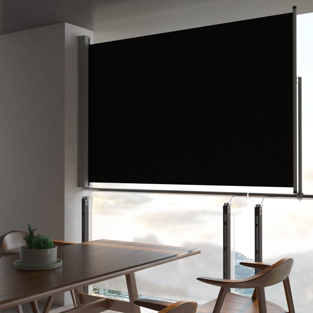 Thumbnail - vidaXL Seitenmarkise Ausziehbare Seitenmarkise 160x300 cm Schwarz