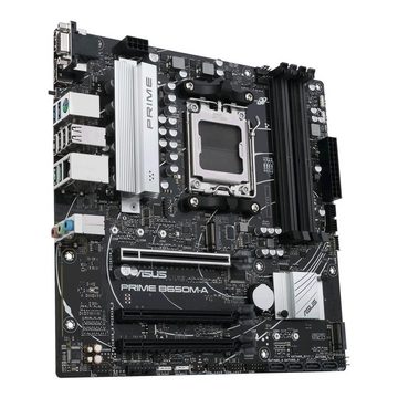 Asus Prime B650M-A Mainboard, AMD AM5 Ryzen 7000, micro-ATX, DDR5, PCIe 5.0, BIOS Flashback