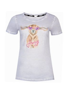 MarJo Trachtenshirt T-Shirt UNA veilchen