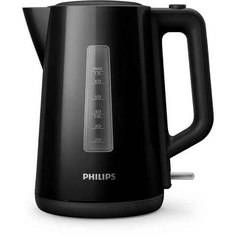 Philips Wasserkocher HD9318/20 Serie 3000, 1,7 l, 2200 W, Trockengehschutz