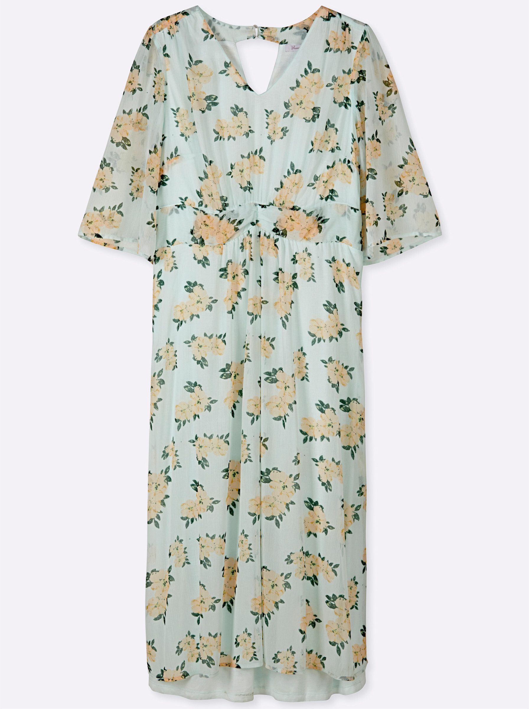 Sheego Etuikleid Abendkleid 3/4-Arm .