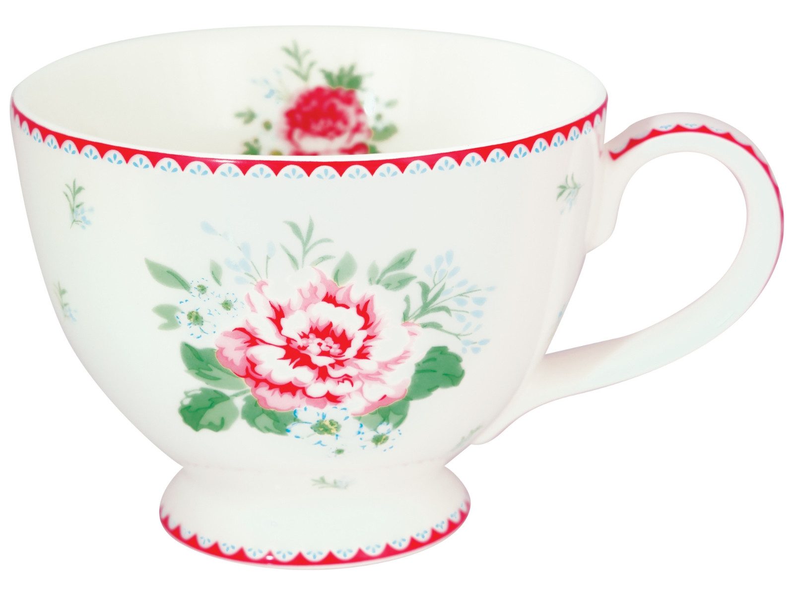 Greengate Tasse Alivia Teetasse white 0,4l, Steingut