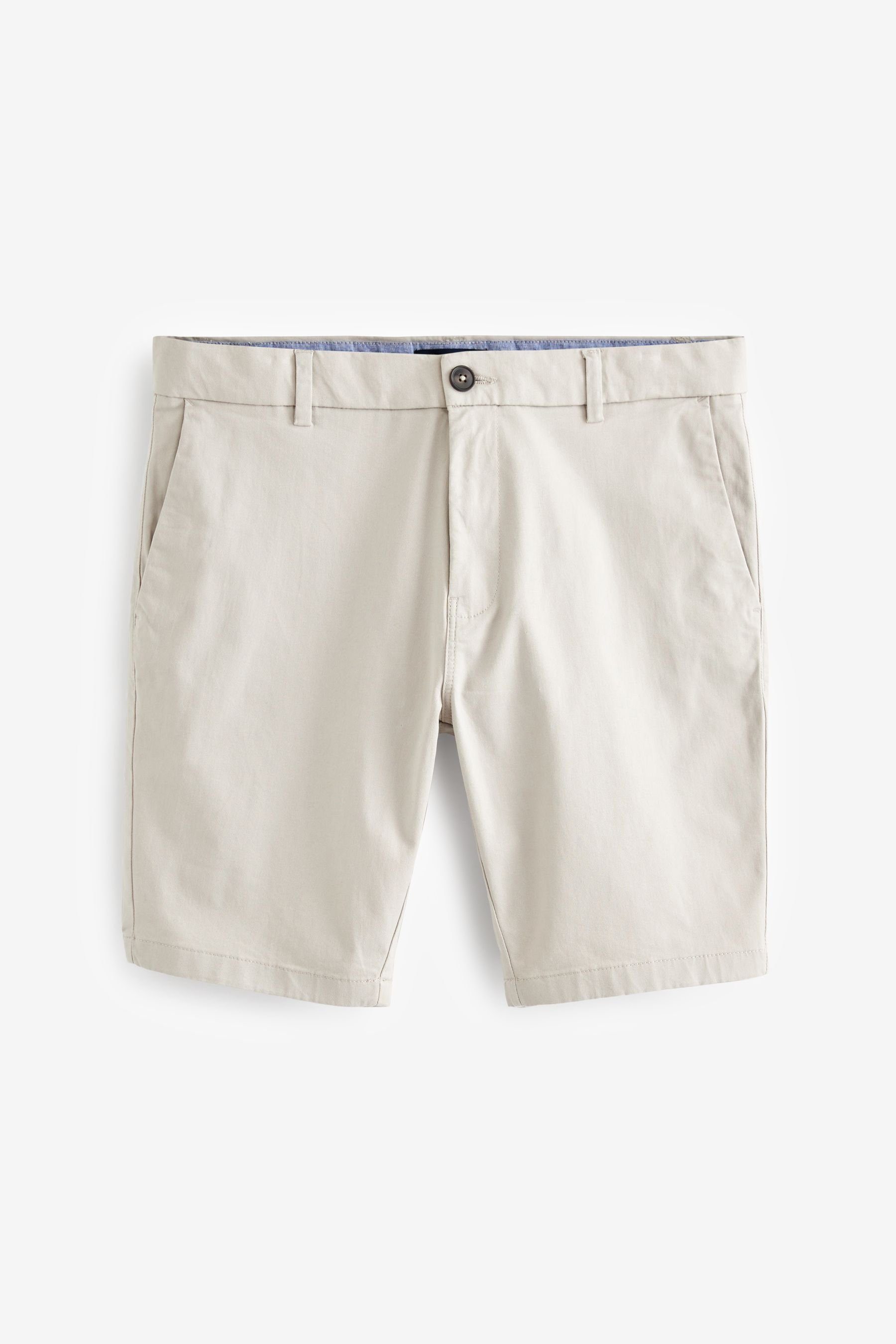 Next Chinoshorts Skinny Fit Chinoshorts Bone mit Neutral Stretch (1-tlg)