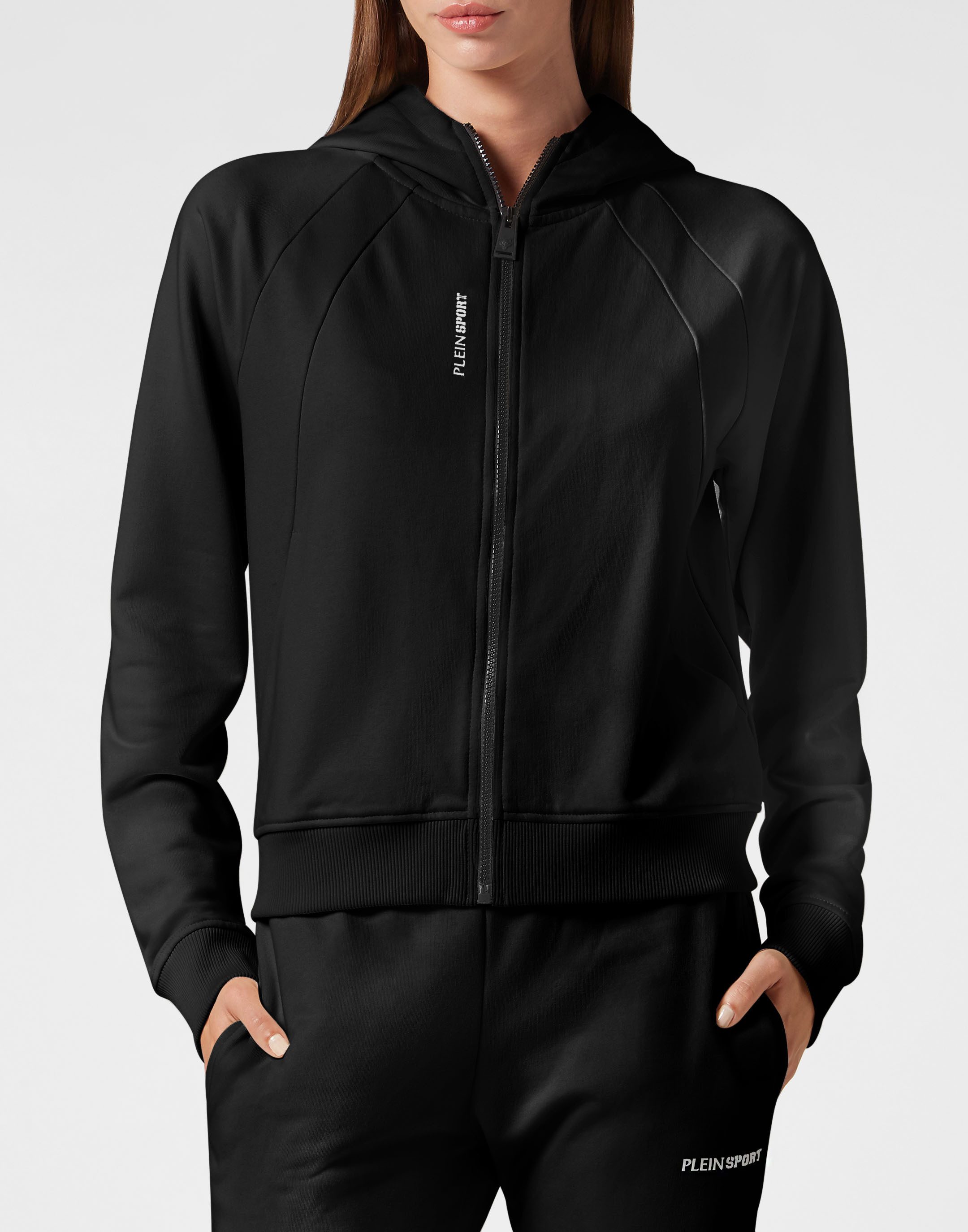 PLEIN SPORT Kapuzensweatjacke Sweatjacke mit Kapuze günstig online kaufen