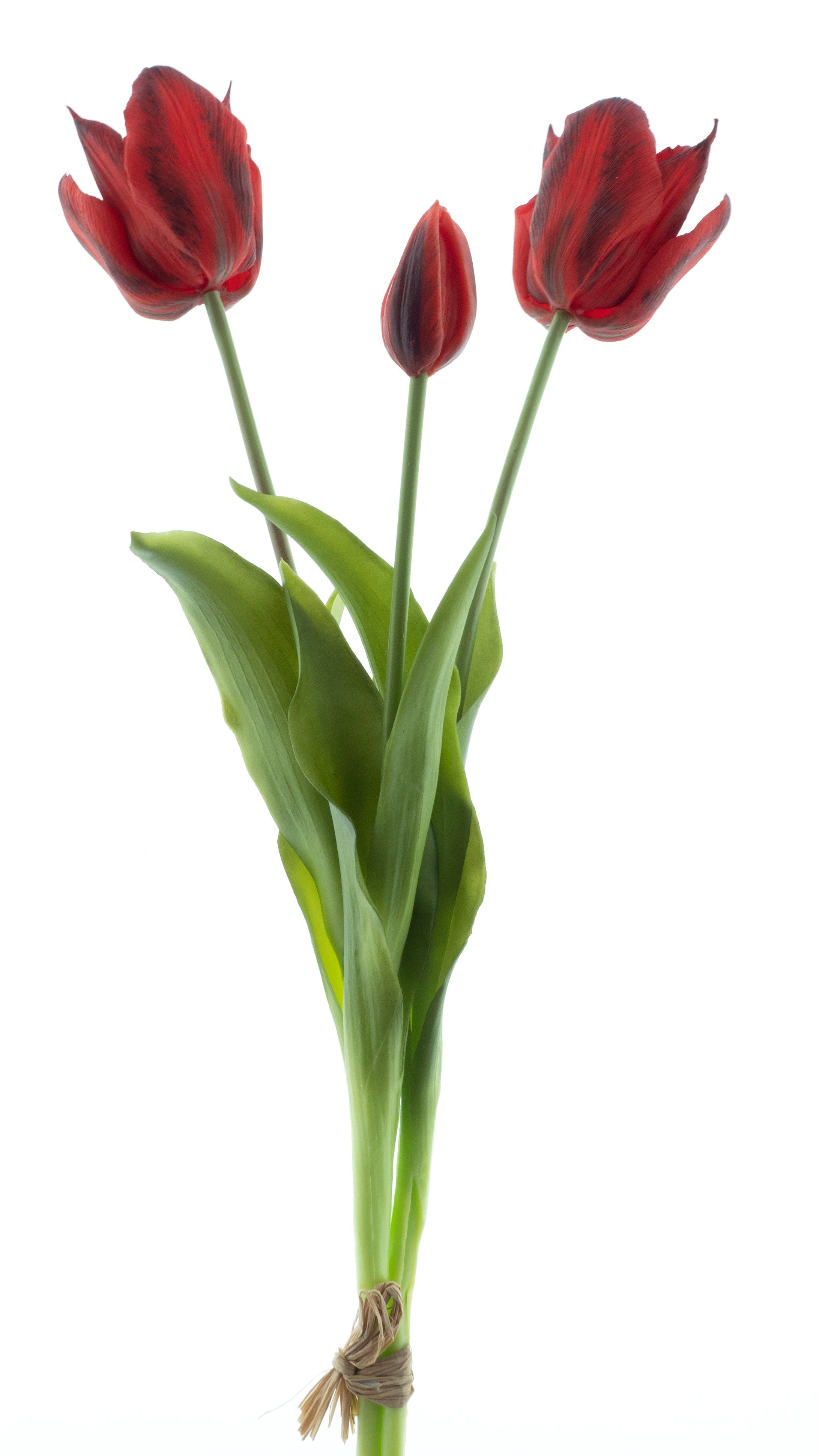 Kunstblume künstliche offene Tulpen 48cm Open Tulpenbündel, mucPlants