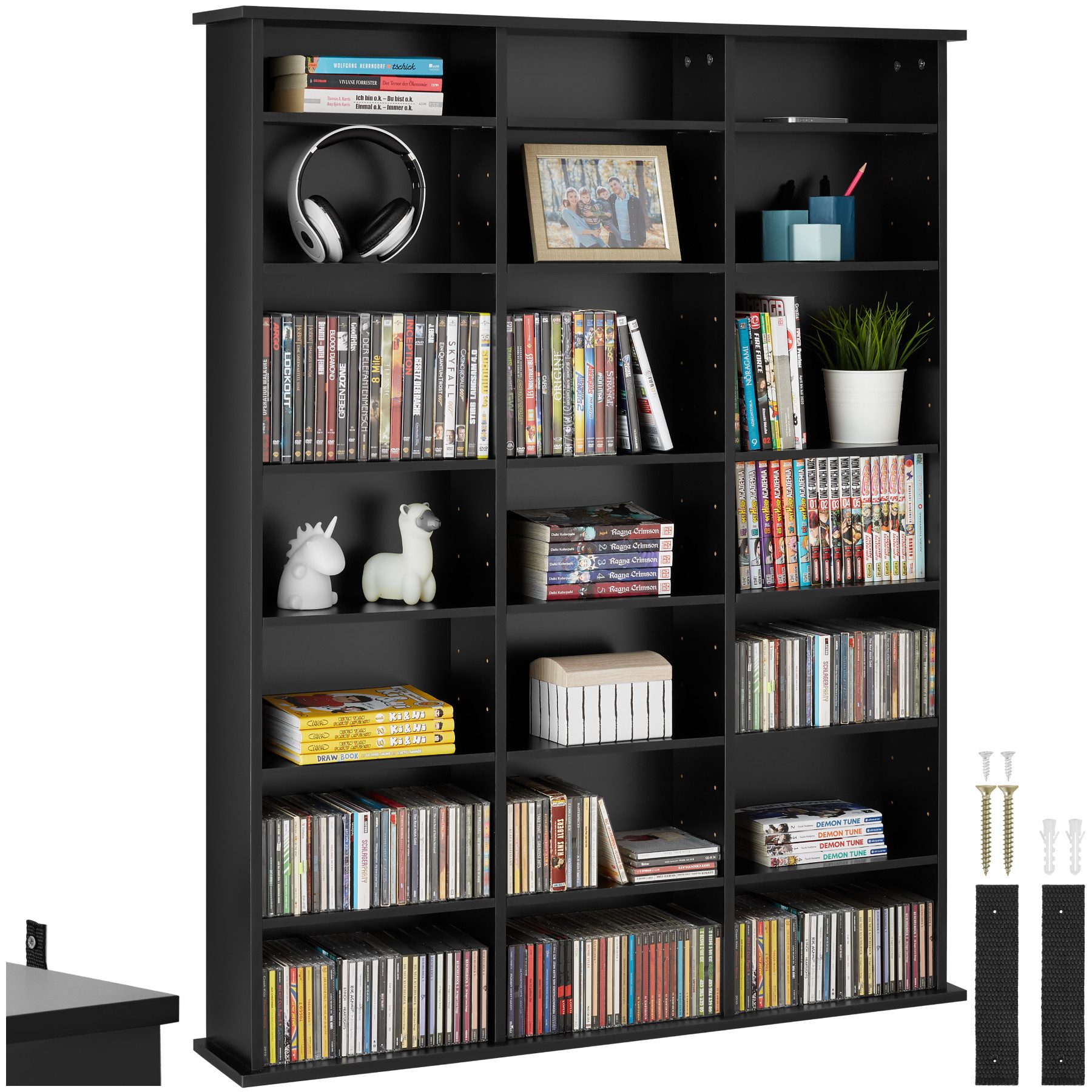 tectake CD-Regal CD DVD Regal, Set günstig online kaufen