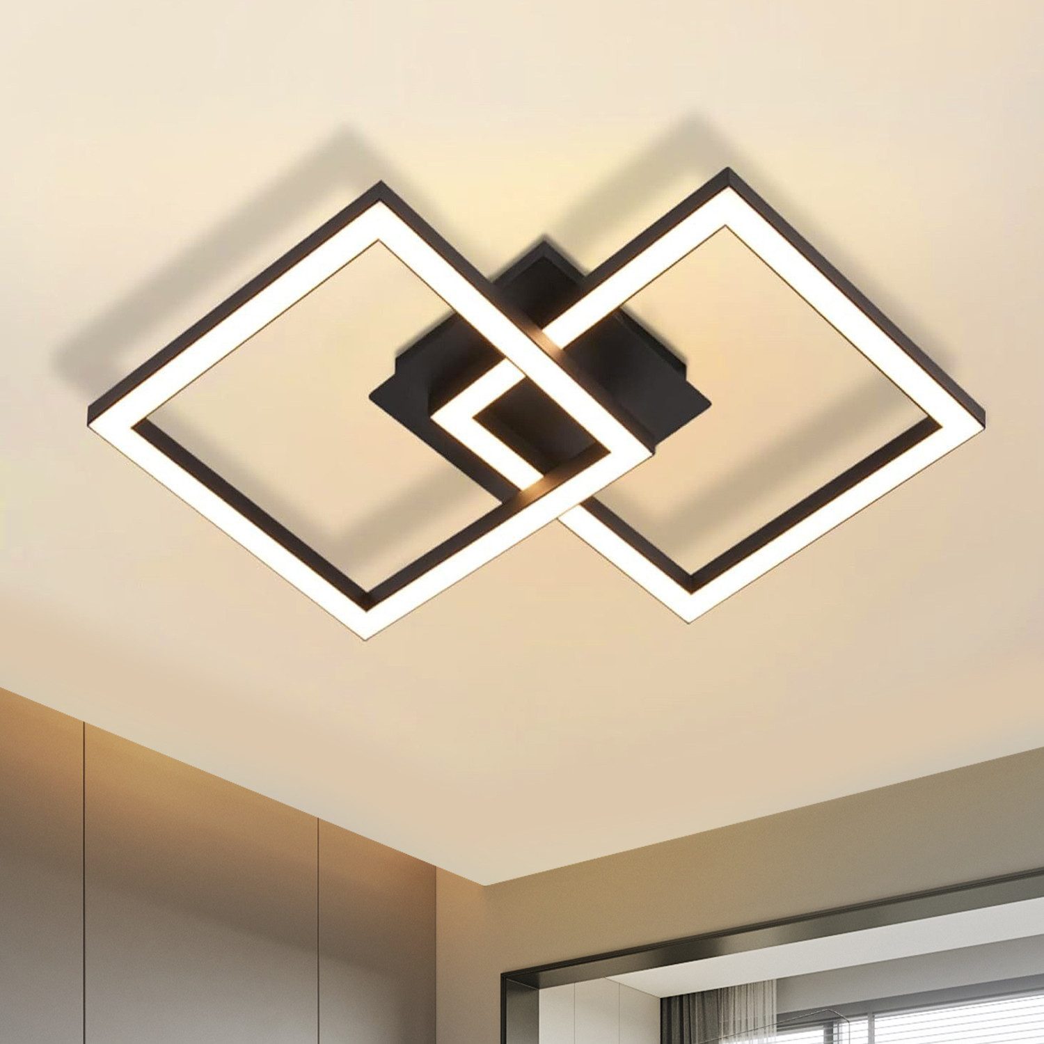 oyajia LED Deckenleuchte Modern LED Deckenleuchte günstig online kaufen