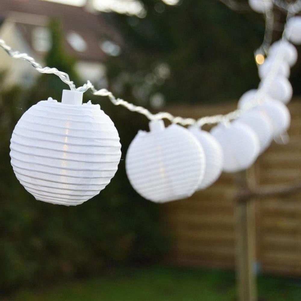 FHS LED-Lichterkette 18313 LED Lichterkette 20 Lampions 7,5cm warmweiß günstig online kaufen