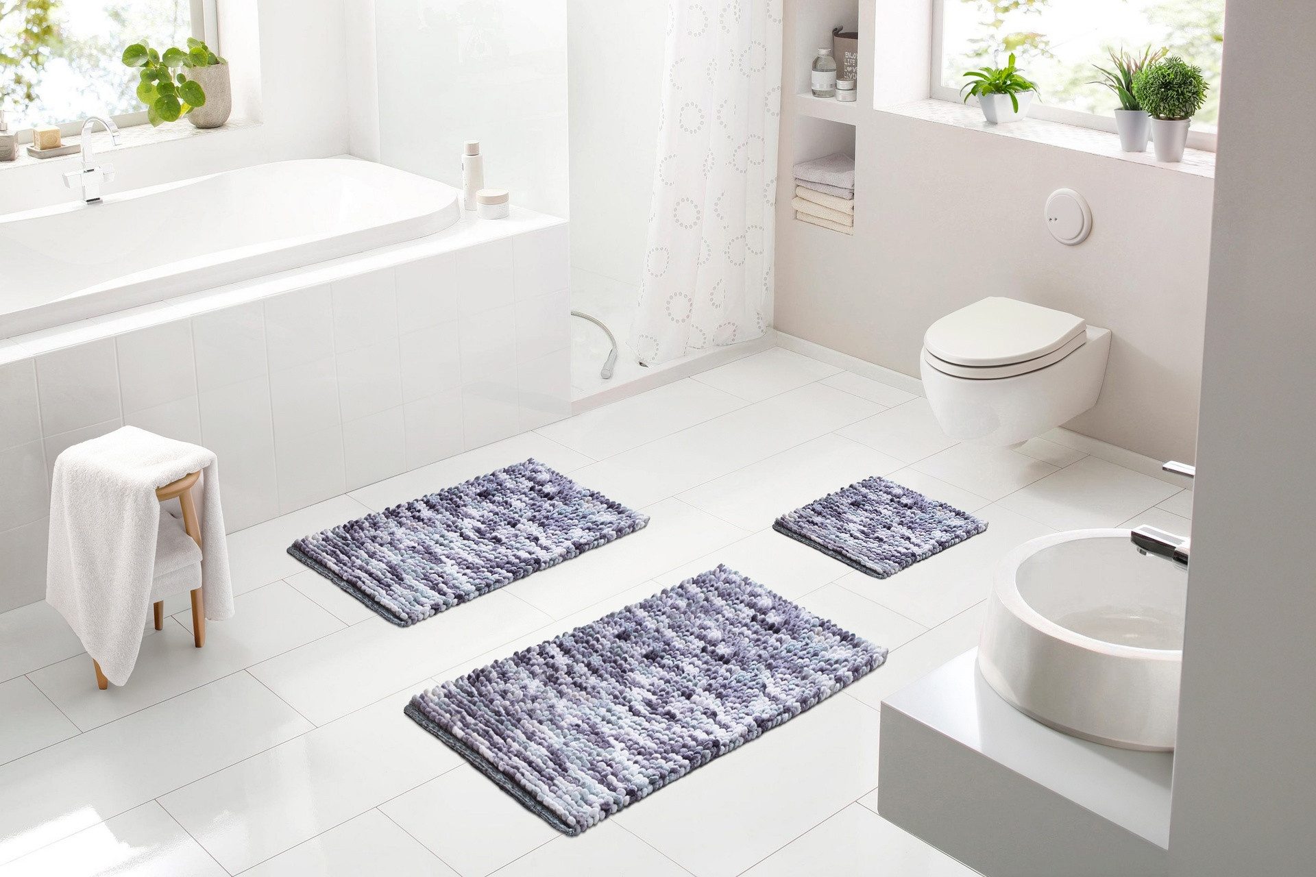 Linea Due Badematte Punto, Höhe 20 günstig online kaufen