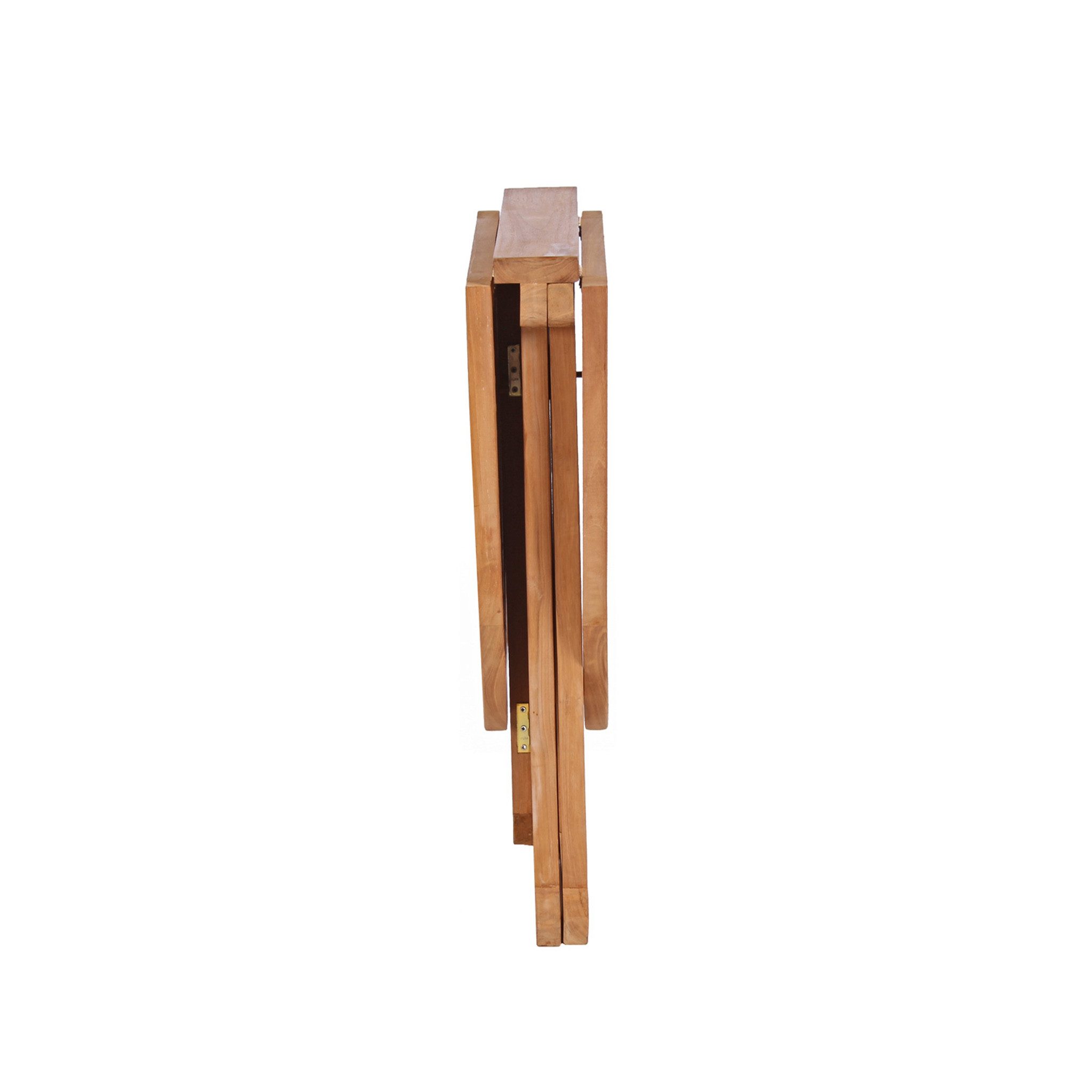 bene living Klapptisch Balcony - 120 x 60 cm (1-St), feines Teakholz - platzsparend zusammenklappbar