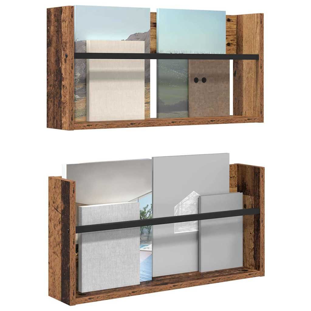 vidaXL Zeitungsständer 60 x 12 x 30 cm Zeitungsständer Zeitungsregal Magazinregal