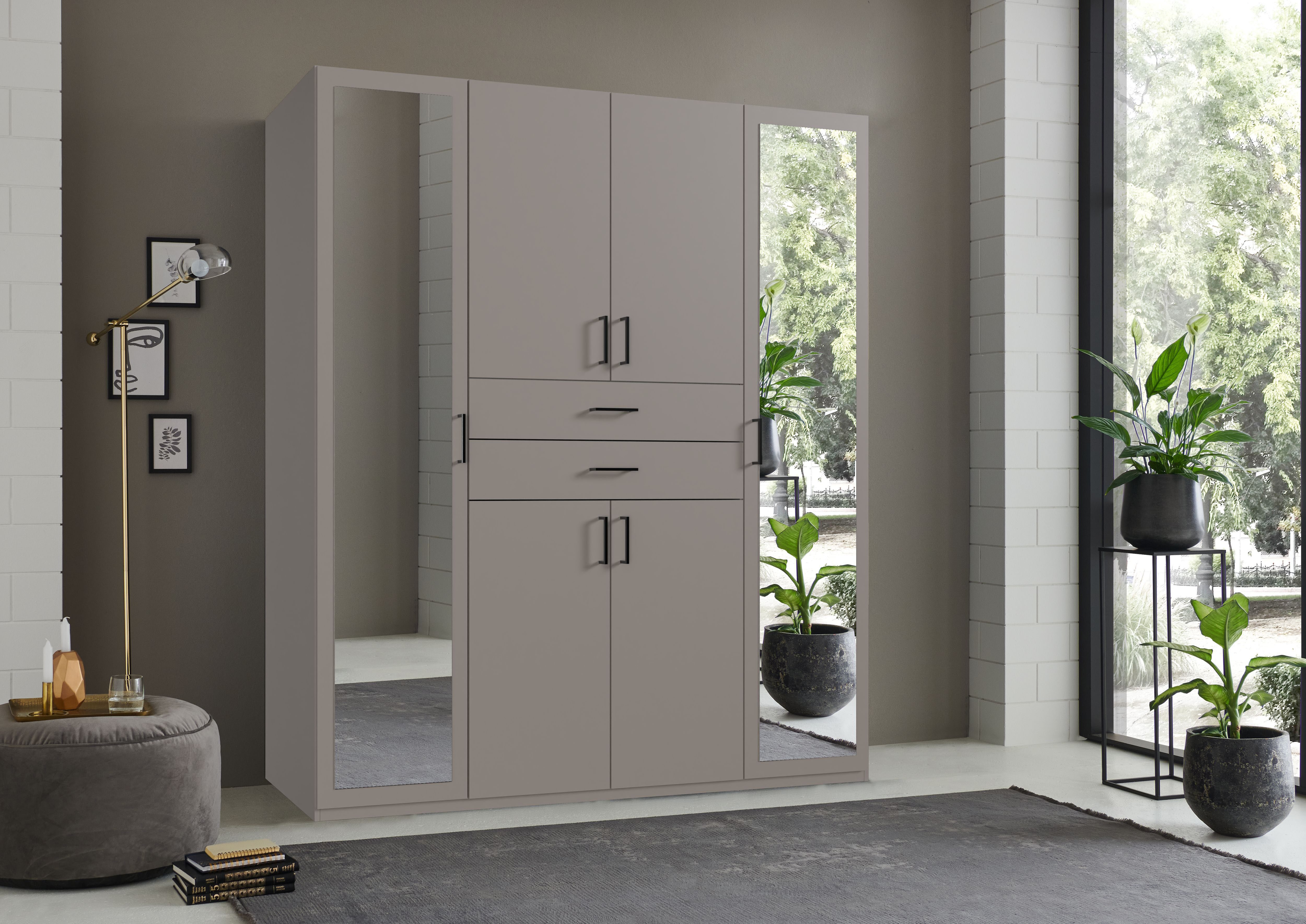 Wimex Kleiderschrank Diver Drehtürenschrank mit Spiegel, 180, 225 o. 270cm günstig online kaufen