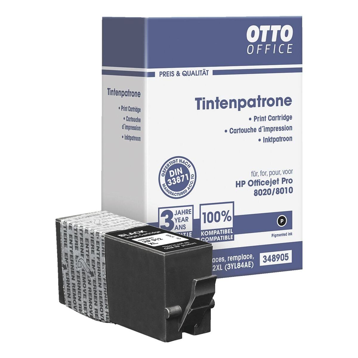 HP Tintenpatrone Nr. Office 3YL84AE, Office Nr. 912XL, Otto schwarz) 3YL84AE (1-tlg., ersetzt