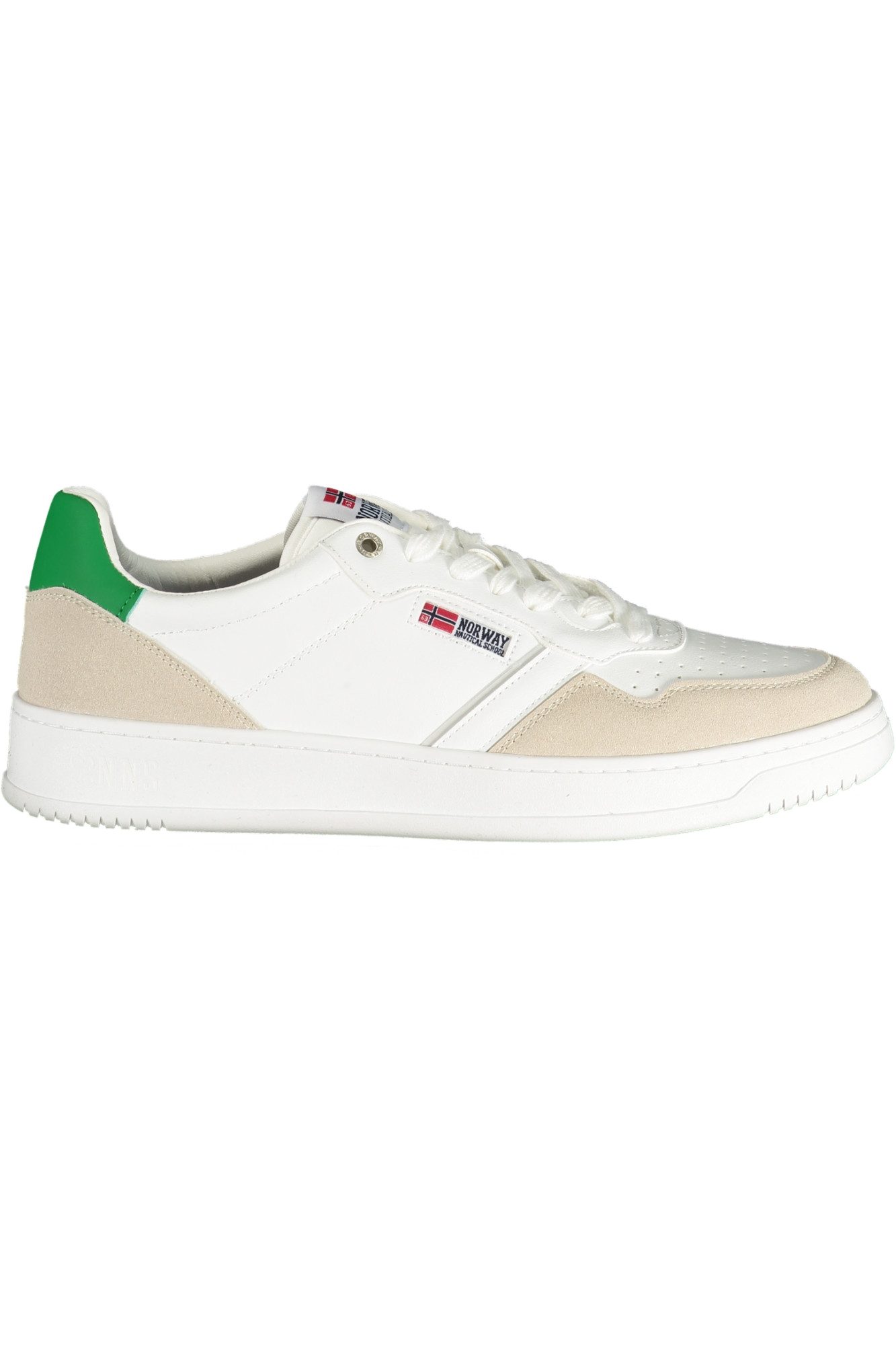 NORWAY 1963 Sneaker Weißer Herrensportschuh aus Norwegen mit grünem