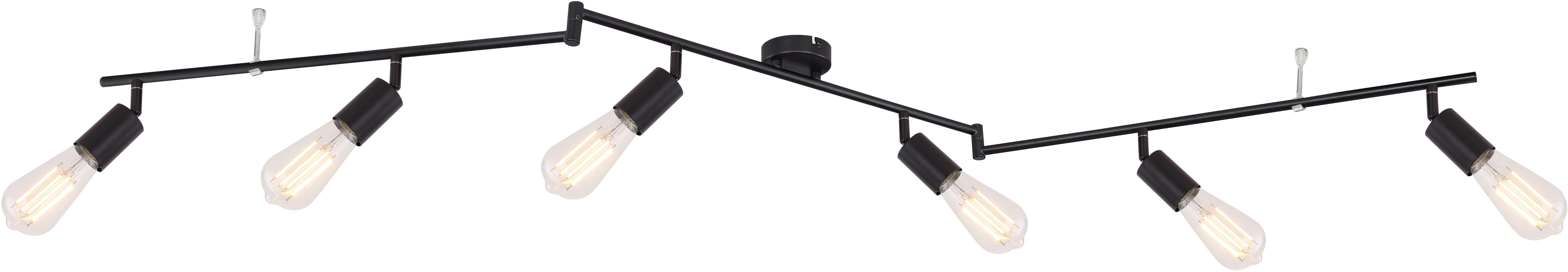 GLOBO LIGHTING Deckenstrahler MARTHA, ohne Leuchtmittel, Deckenspot/beweglich/schwarz/ohne Schirm/Flur/Wohnzimmer/Essbereich