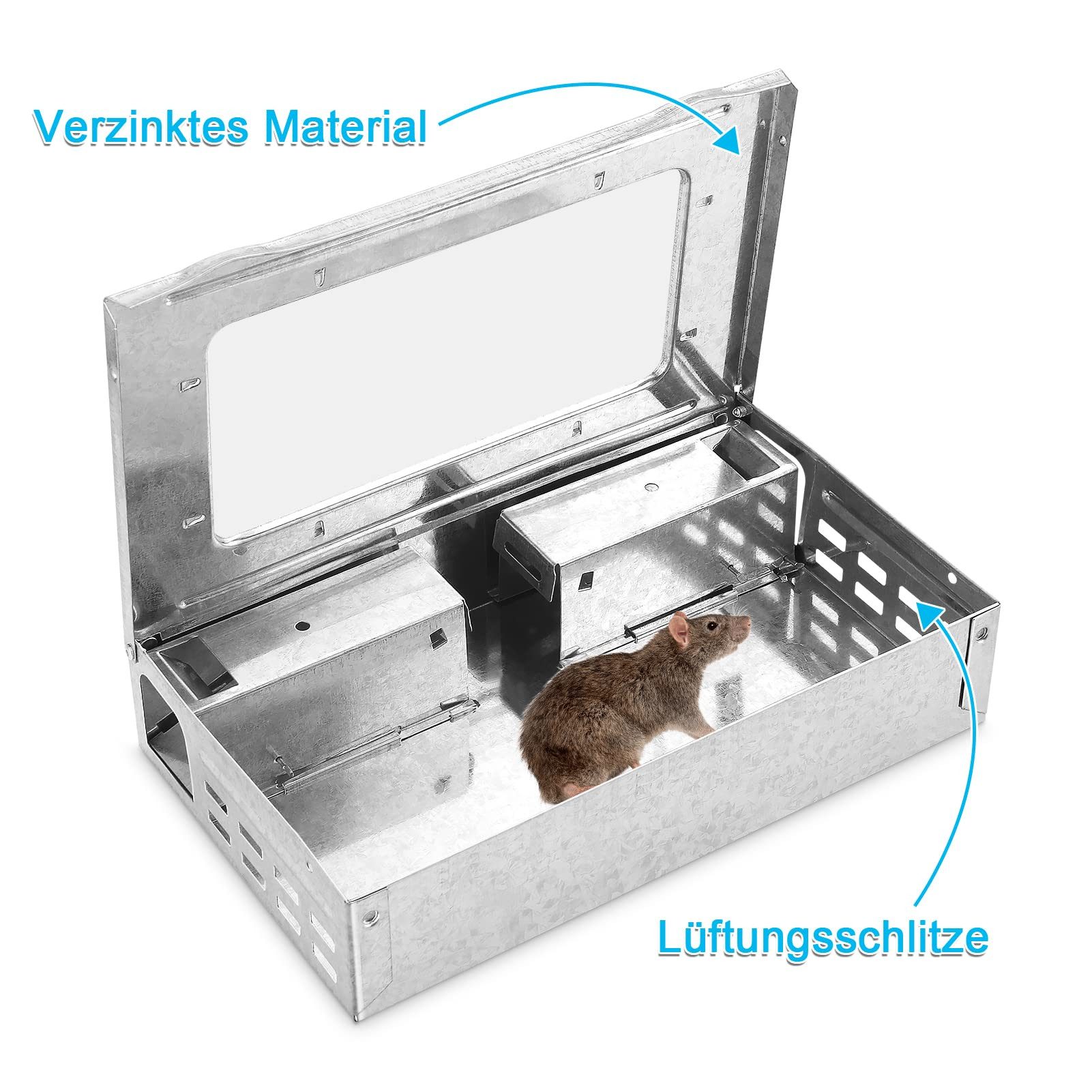 Youyijia Allzweckkiste Pack of 2 Live Traps Deluxe Mouse Trap