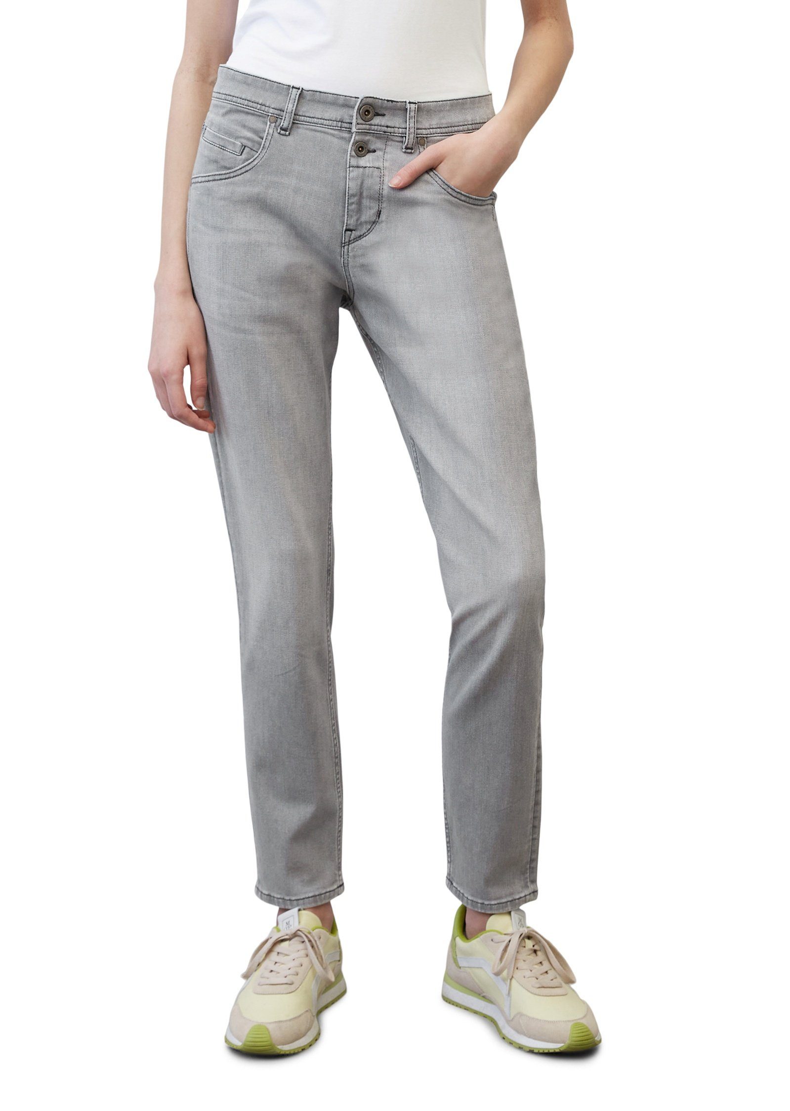 Marc O'Polo Boyfriend-Jeans aus Organic Cotton-Lyocell-Mix, Moderne Jeans-Variante  für zahlreiche Casual-Looks