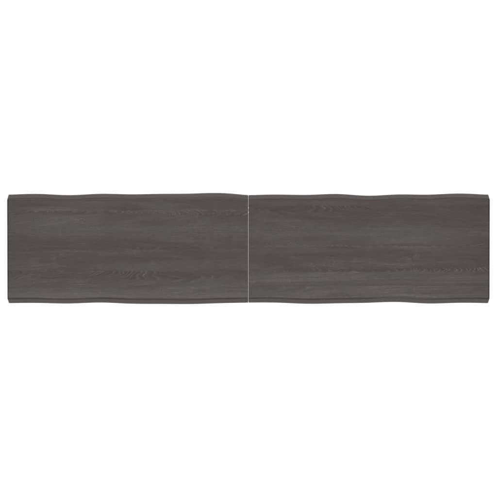 Massivholz cm furnicato 220x50x(2-4) Behandelt St) Baumkante (1 Tischplatte