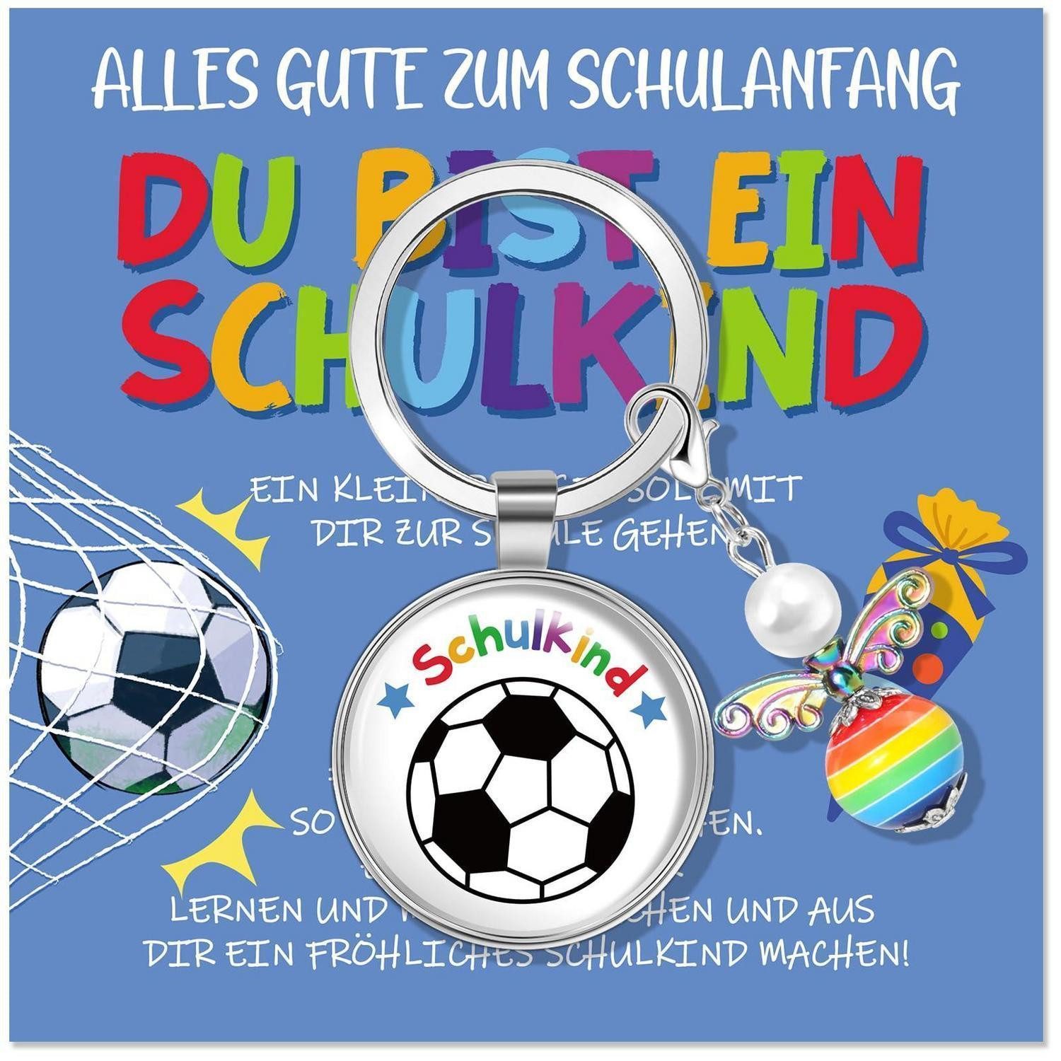 LuxusKollektion Kette mit Anhänger Schultüte Füllung Junge Schutzengel Fußball