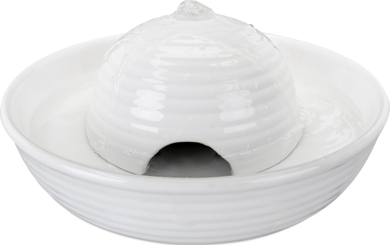 TRIXIE Trinkbrunnen Trinkbrunnen Vital Flow - weiß - 0,8 l/ø 24 × 10 cm