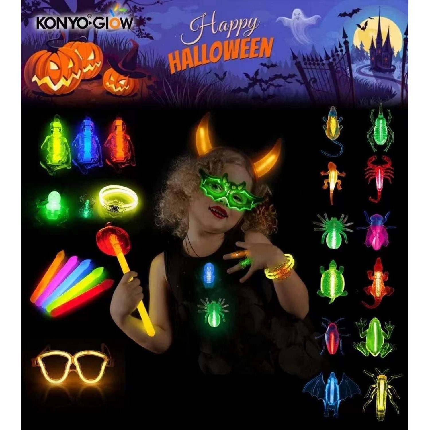 LuxusKollektion Knicklicht Knicklichter Leuchtstäbe Verbinder Party Set 100 Stück