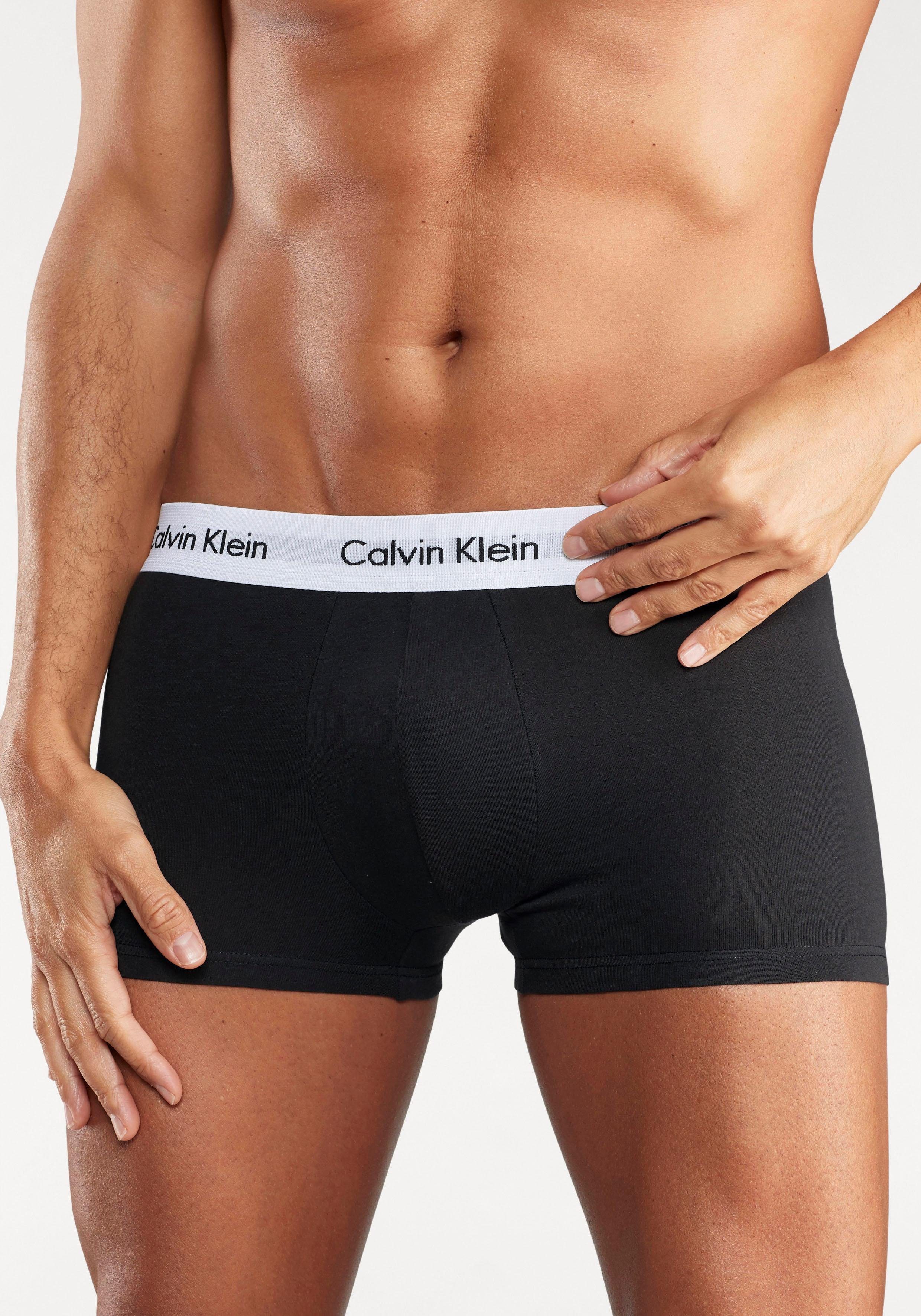 Underwear Hipster Calvin Klein weißem schwarz Webbund mit (3-St)