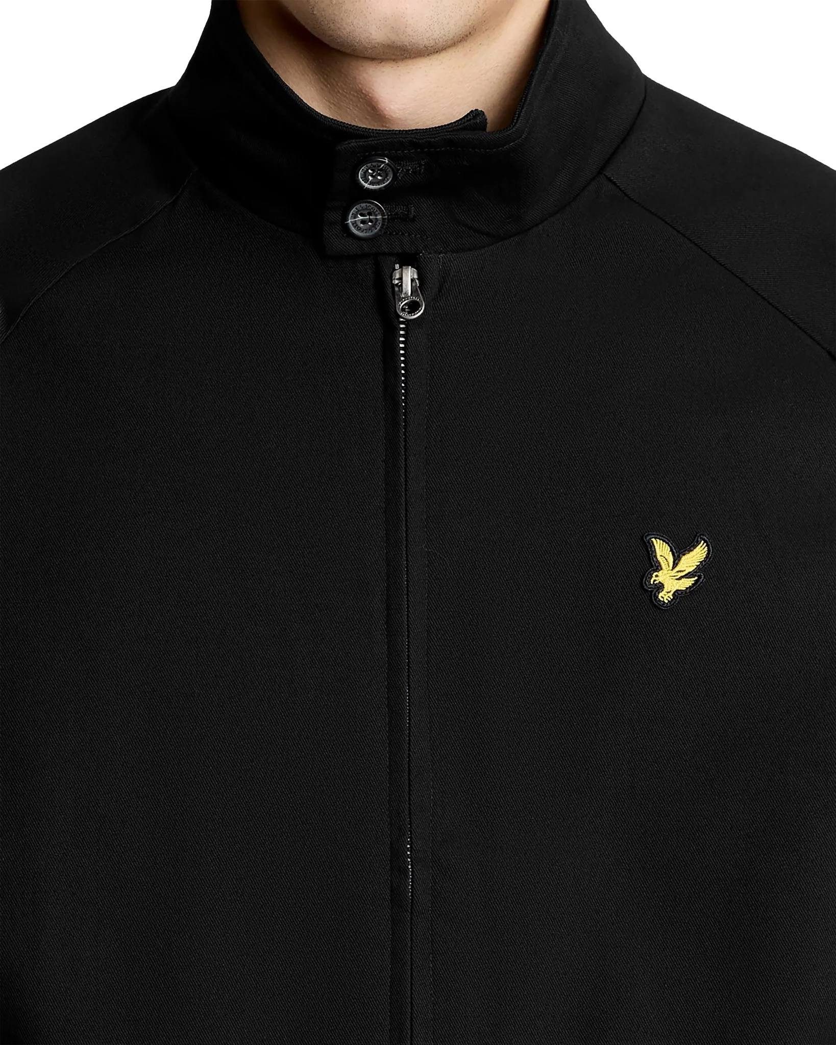 Lyle & Scott Arbeitsjacke Jacke Lyle&Scott Cotton Harrington Knöpfe am Kragen