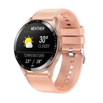 Denver SWC-372 Smartwatch (3,3 cm/1,3 Zoll, Proprietär), Herzfrequenzmessung, Blutdruck, Multisport, IP54