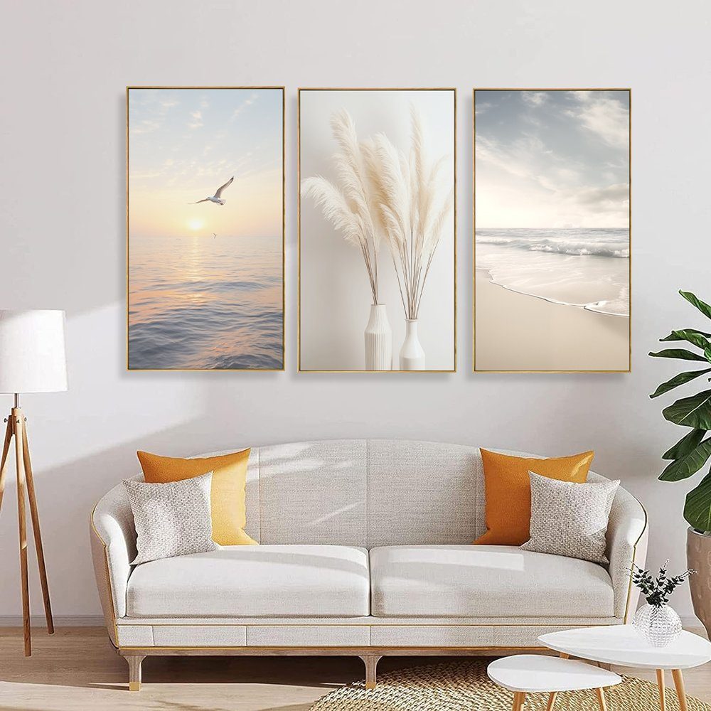 Visario Leinwandbild 3-teiliges Wandbild von Visario, günstig online kaufen