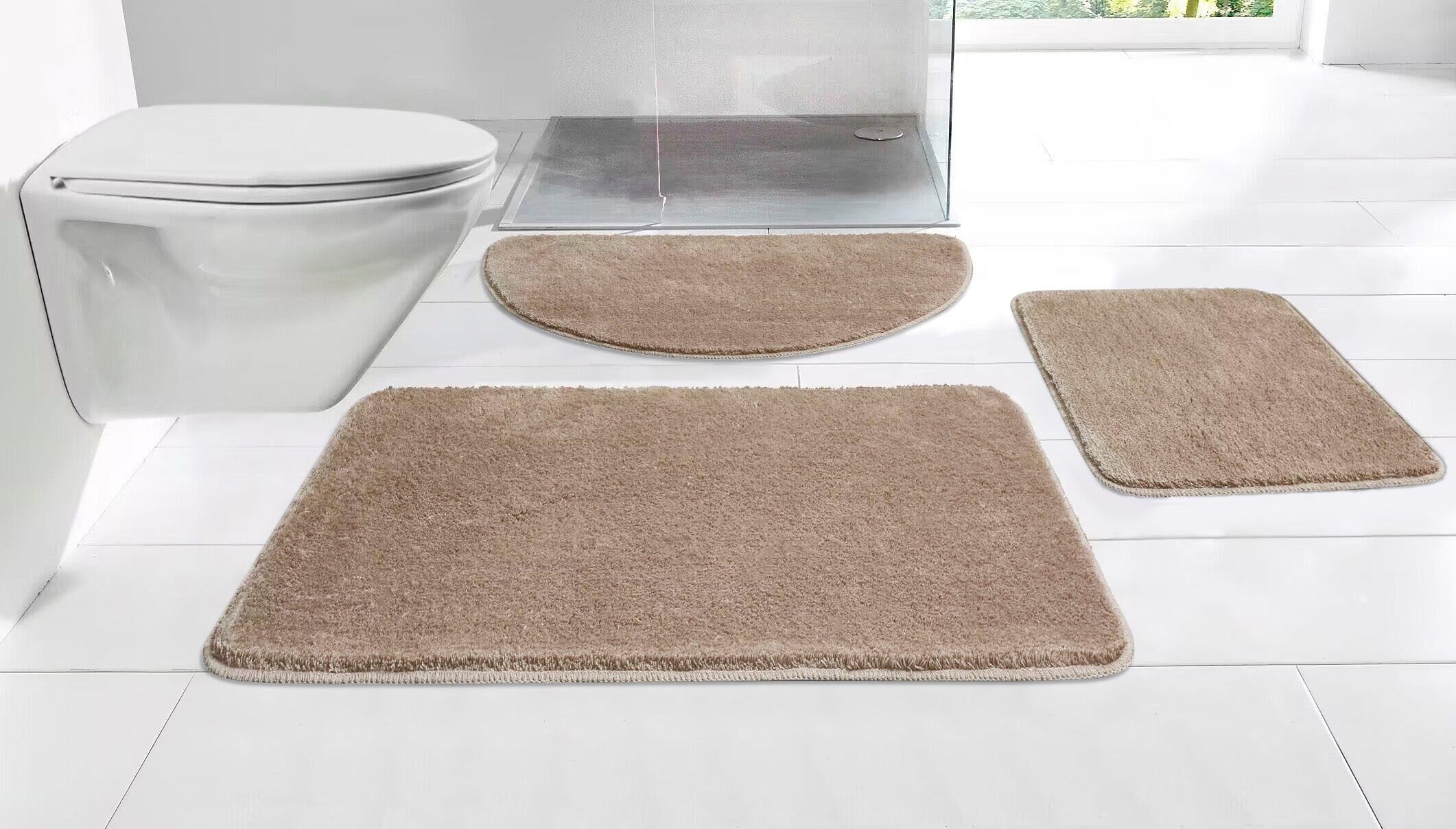 my home Badematte Merida Kurzflor, Badteppich, günstig online kaufen