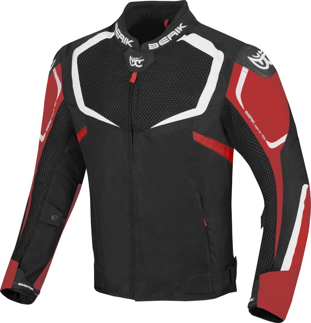 Berik Motorradjacke X-Speed Air Motorrad Textiljacke Black/White/Red