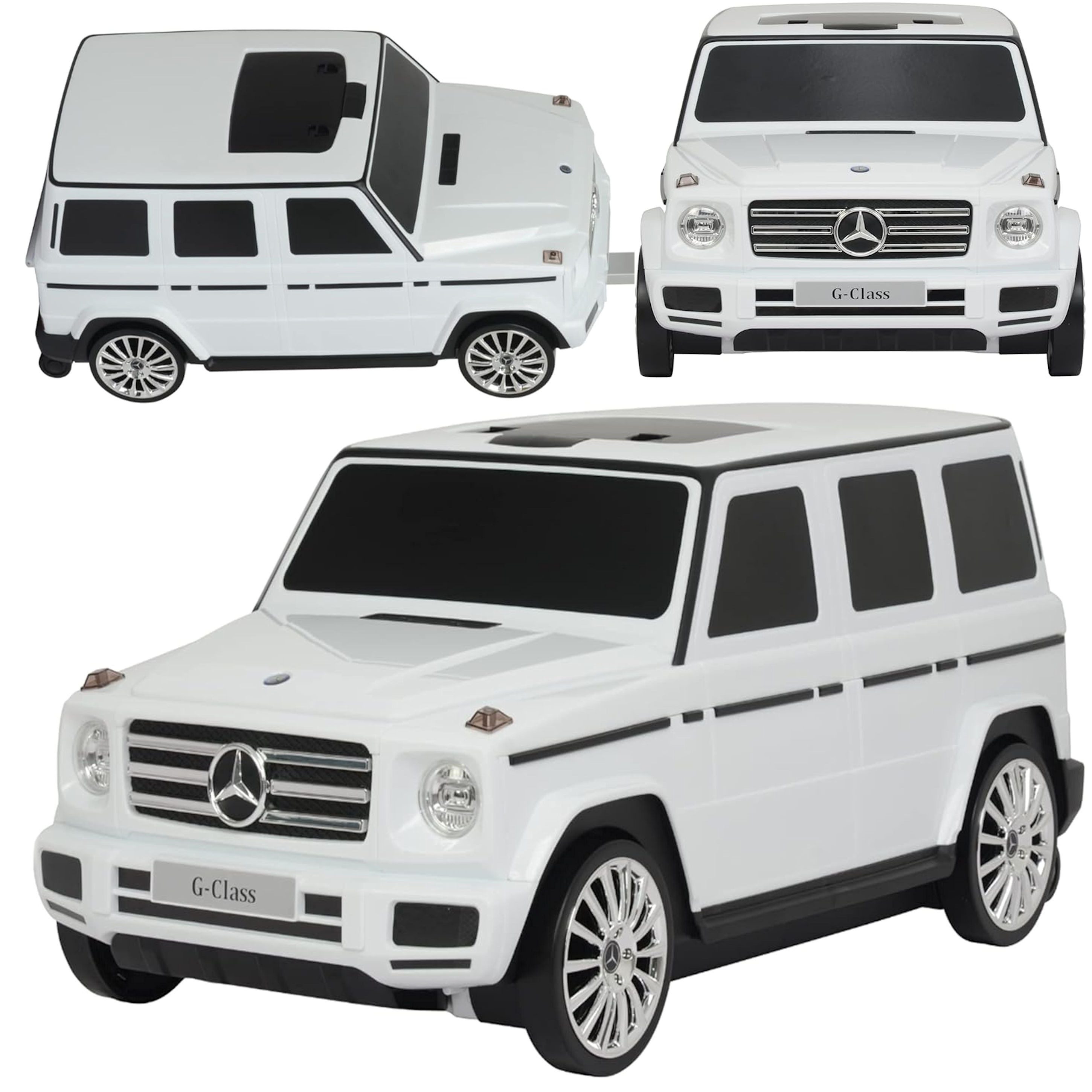 COIL Rutscherauto Kinderkoffer, Koffer, Rutschauto, Mercedes, Reisekoffer, ab 2 Jahren