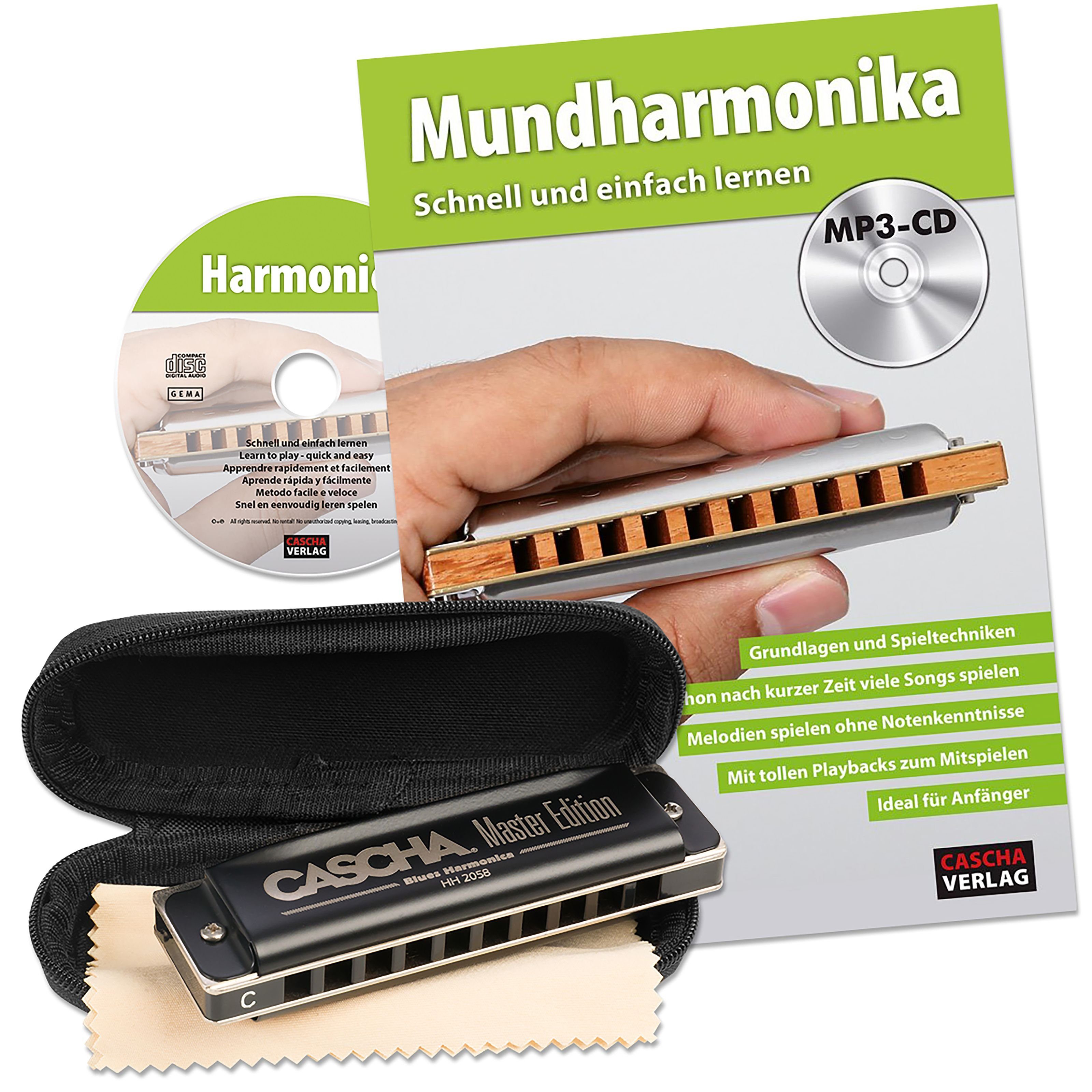 Cascha Mundharmonika, Master Edition Blues Mundharmonika C-Dur Set, Губные гармоники, Diatonische Губные гармоники, Master Edition Blues Mundharmonika C-Dur Set - Diatonische