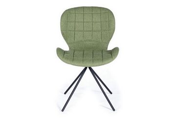 Zuiver Stuhl Esszimmerstuhl OMG Stoff grün