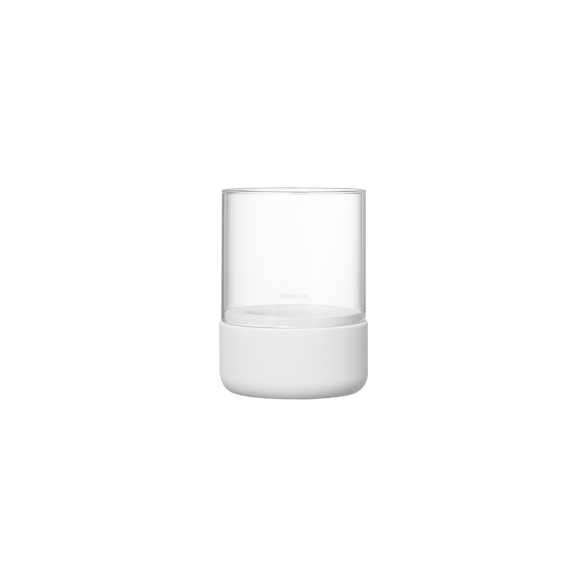 blomus Windlicht -CALMA- Glas Kerzenhalter, Stimmungslicht: modernes Deko-Design (1 St., SIZE S), Exklusive Betonoptik, Handgefertigt, Verschiedene Größen & Farben