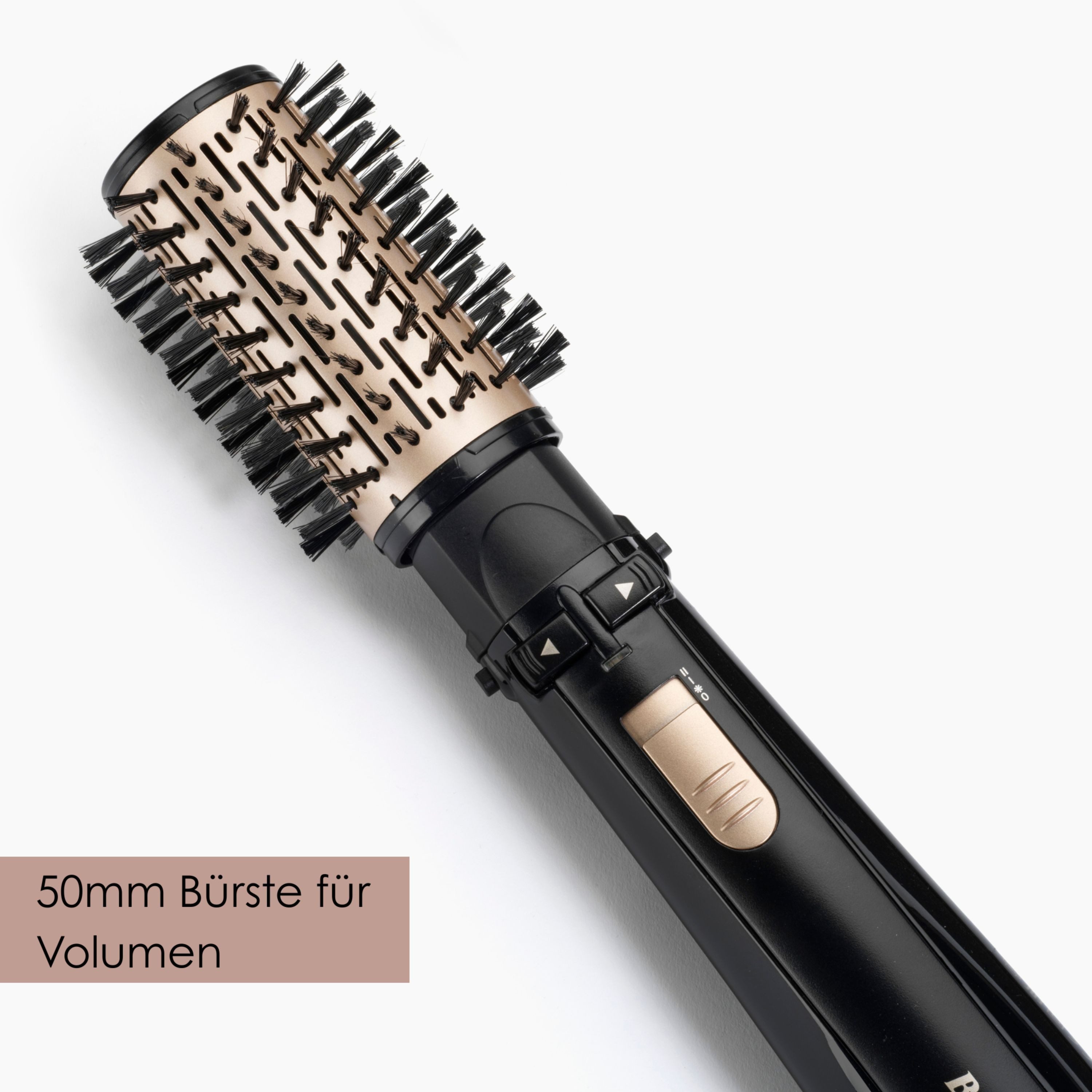 BaByliss Warmluftbürste BaByliss Big Hair 1000 Warmluftbürste rotierend, AS962E, Rotierender Rundbürstenföhn mit Ionen, 2 Aufsätze für Volumen, 1000 W