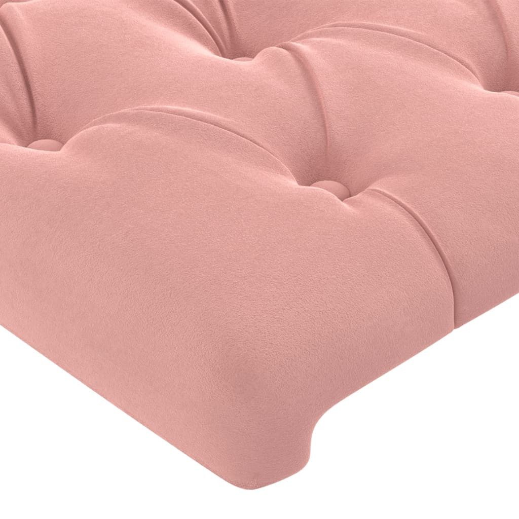 vidaXL Kopfteil, Bett Kopfteile 2 Stk. Rosa 80x7x78/88 cm Samt