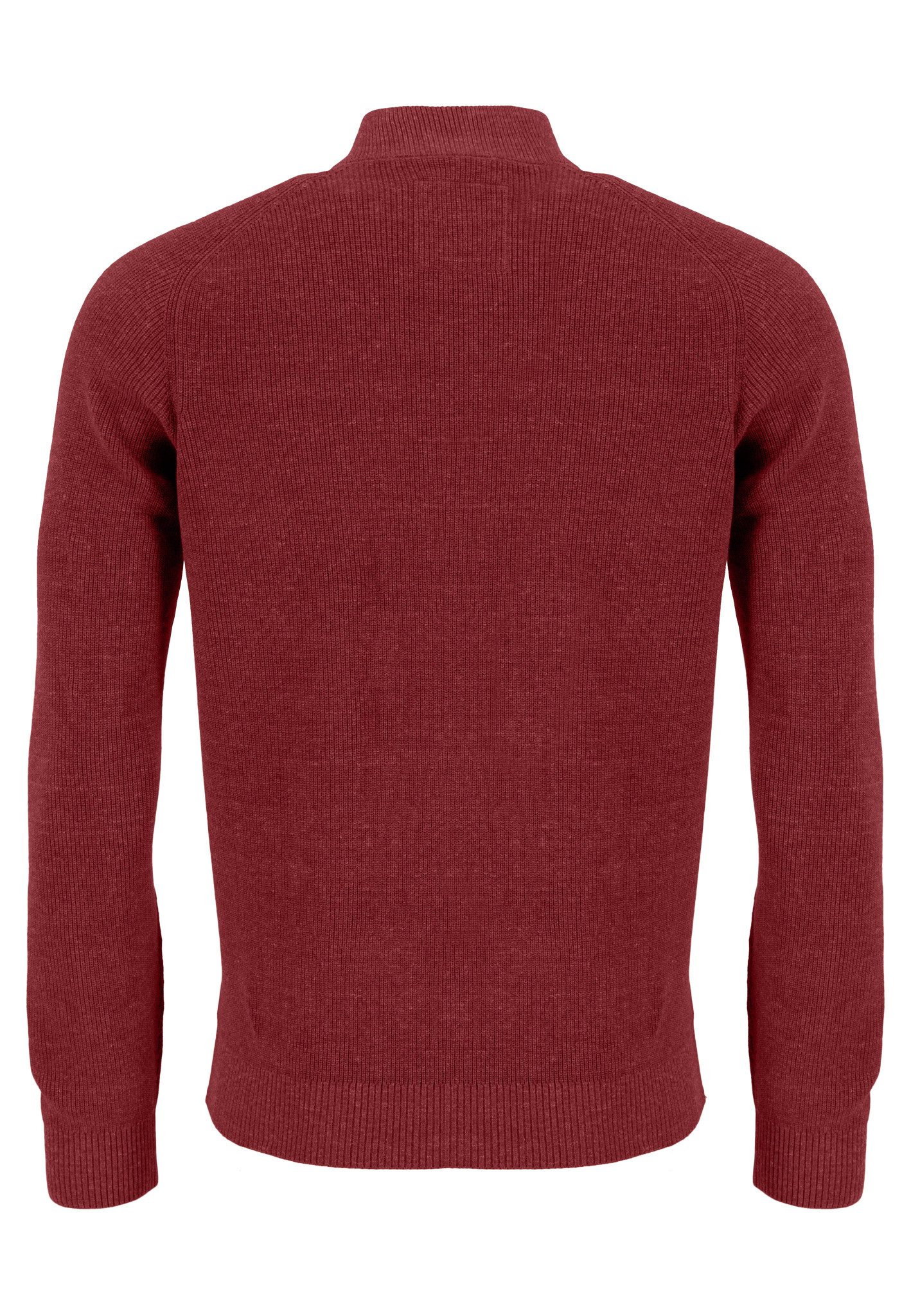 FYNCH-HATTON Strickjacke Cardigan-Zip, Rib-Structure