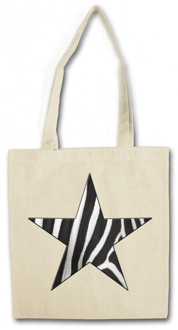 Beuteltasche Rockabella Star VI Stofftasche Tattoo Nautical Rockabilly Zebra