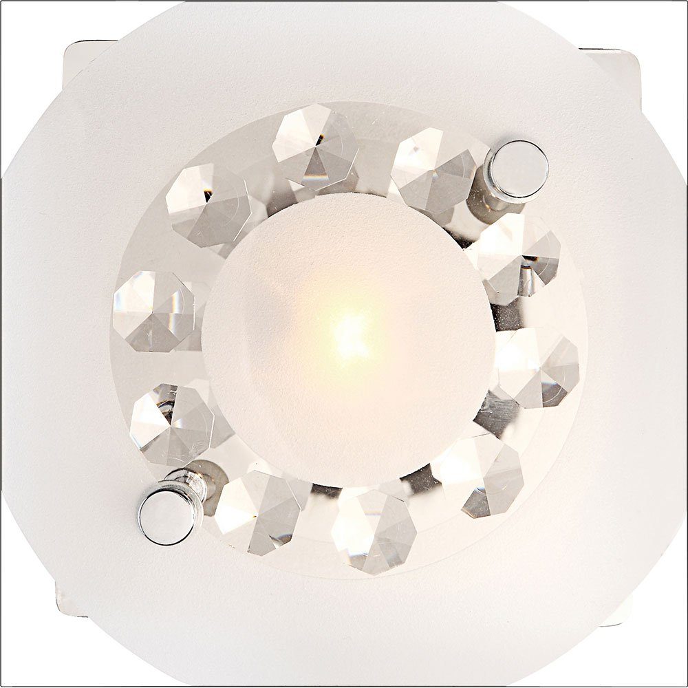 etc-shop LED Wandlampe nicht Wohnzimmerleuchte Flurlampe Wandleuchte Kristallleuchte inklusive, Leuchtmittel Wandleuchte