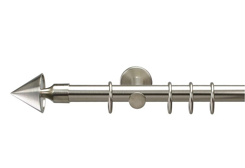Gardinenstange Kegel, Liedeco, Ø 20 mm, 1-läufig, Fixmaß, mit Bohren
