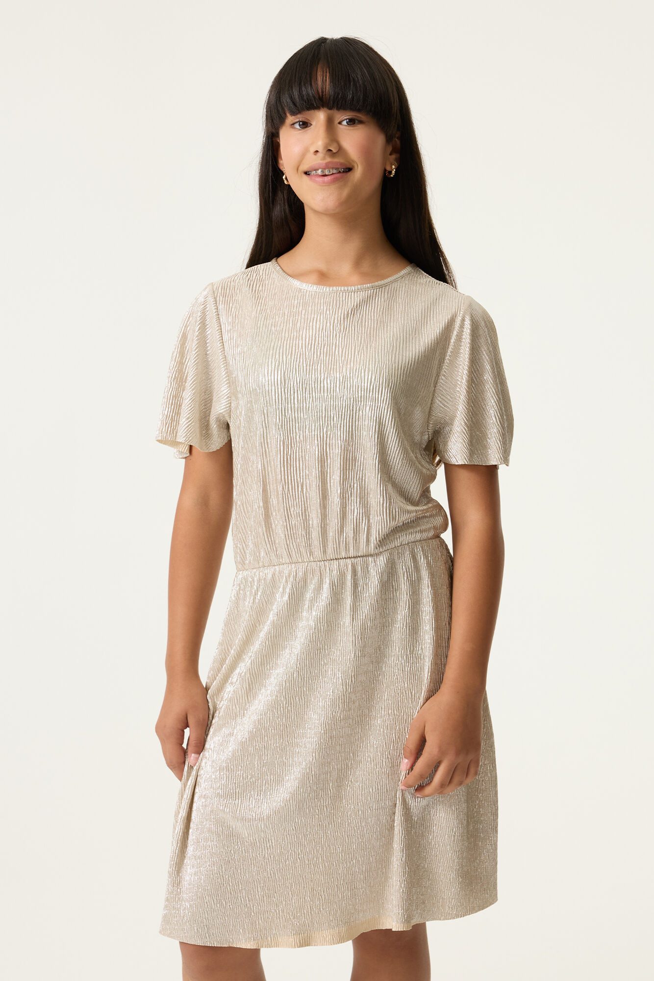 Garcia Sommerkleid (1-tlg) mit feiner Struktur und Rundhals