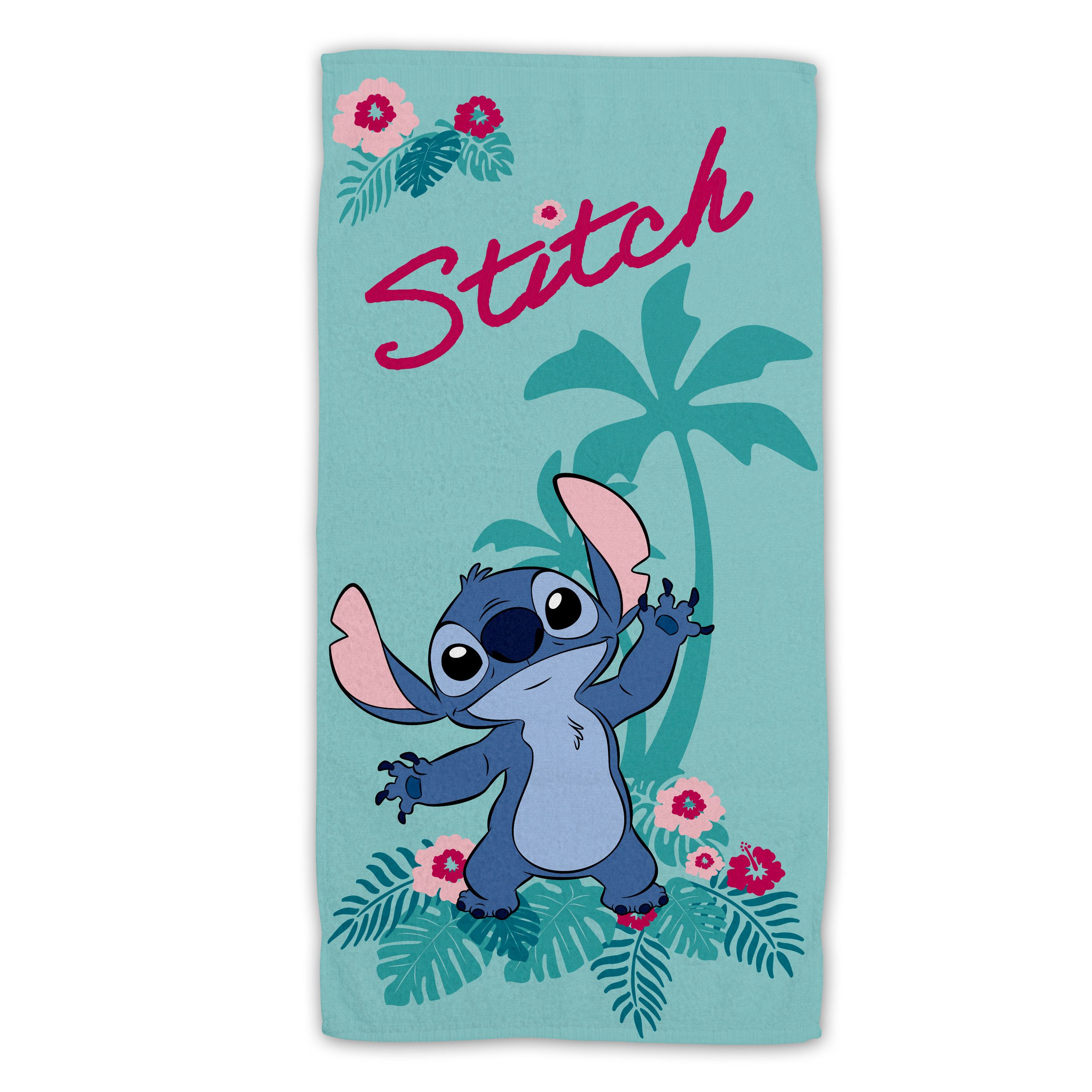 Disney Strandtuch Lilo & Stitch Strandhandtuch – Weiches Polyester-Badetuch 140x70 cm