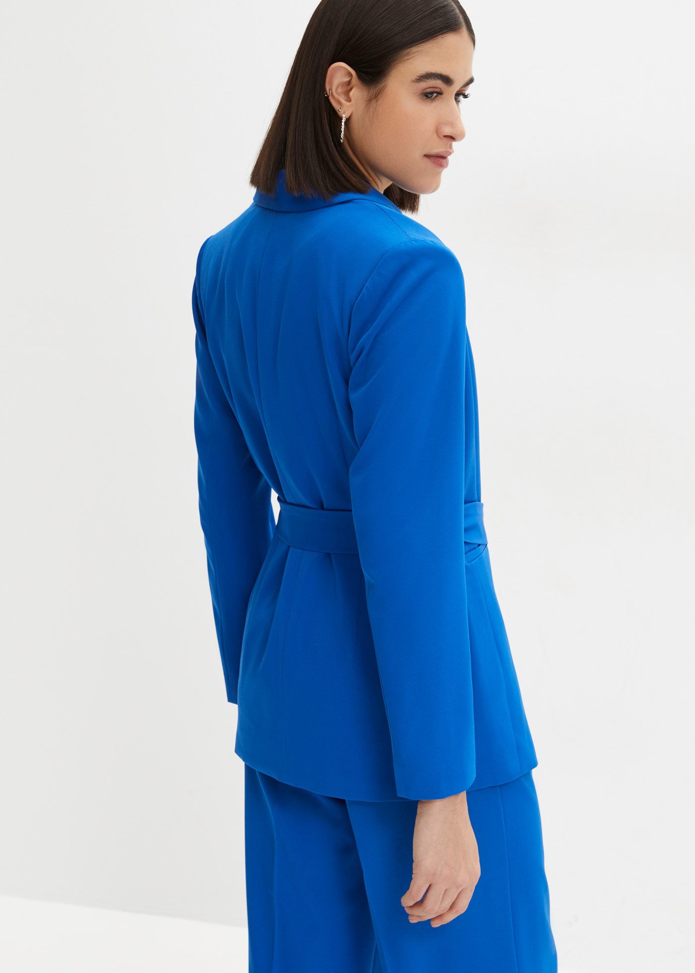 bonprix Jackenblazer für stilvollen Auftritt, mit Schalkragen, aus Polyester und Elasthan