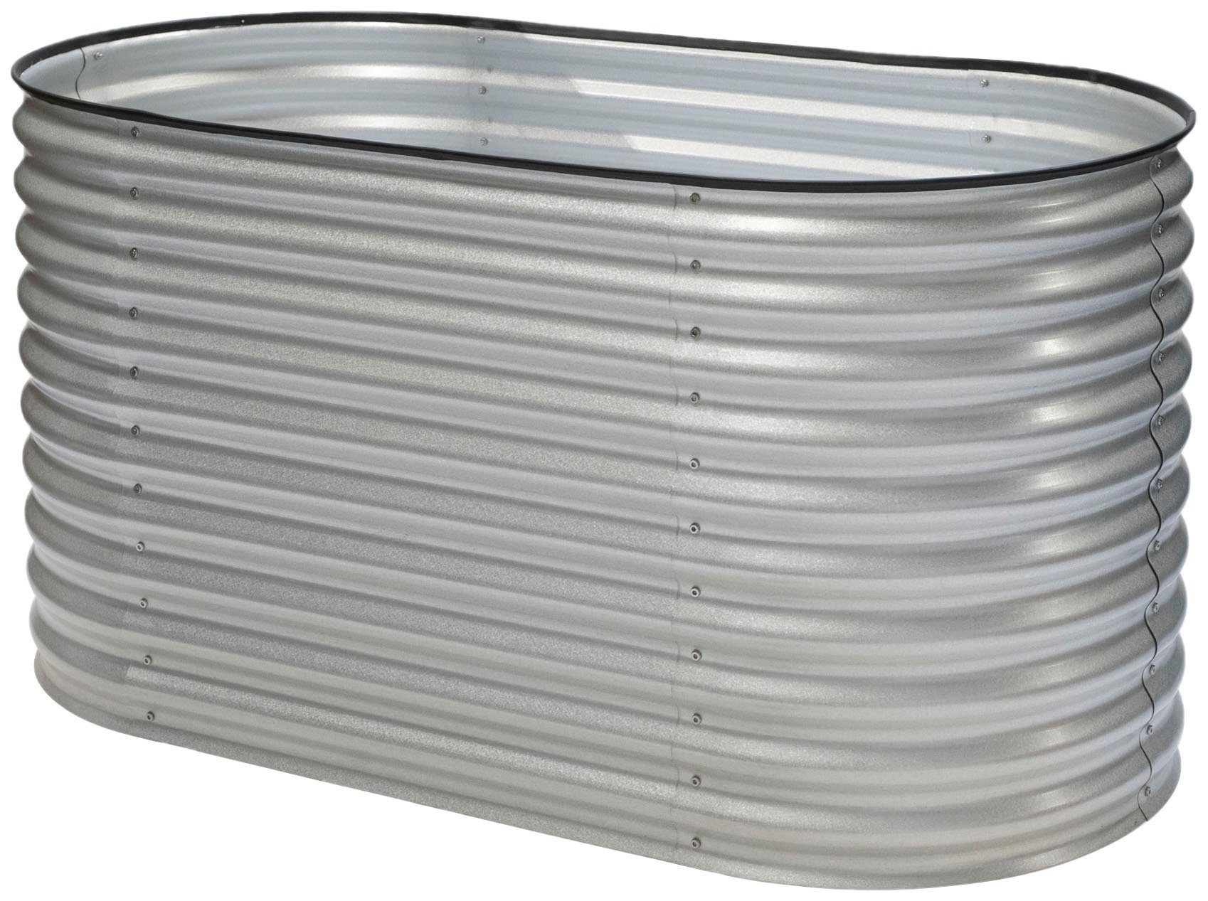 WESTMANN Hochbeet Oval, BxTxH: 160x80x82 cm, silber